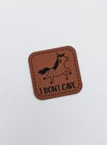 Kunstlederlabel „I don’t care“