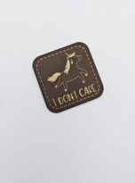 Kunstlederlabel „I don’t care“