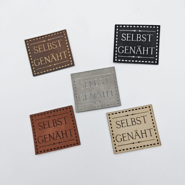 Kunstlederlabel "selbst genäht"