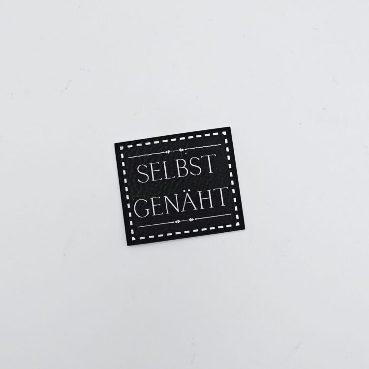 Kunstlederlabel "selbst genäht"