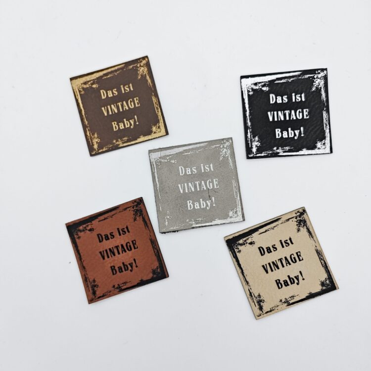 Kunstlederlabel "Das ist VINTAGE Baby!"