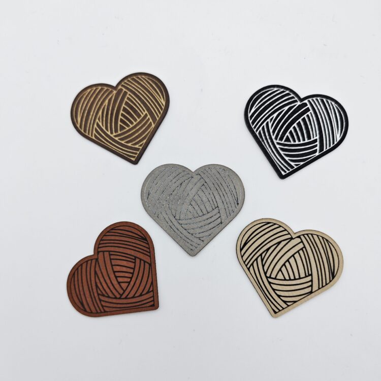 Kunstlederlabel "Wolle Herz"