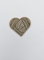 Kunstlederlabel „Wolle Herz“