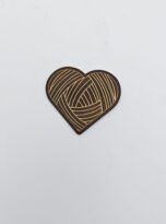 Kunstlederlabel „Wolle Herz“