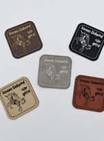 Kunstlederlabel „Komm Einhorn!“