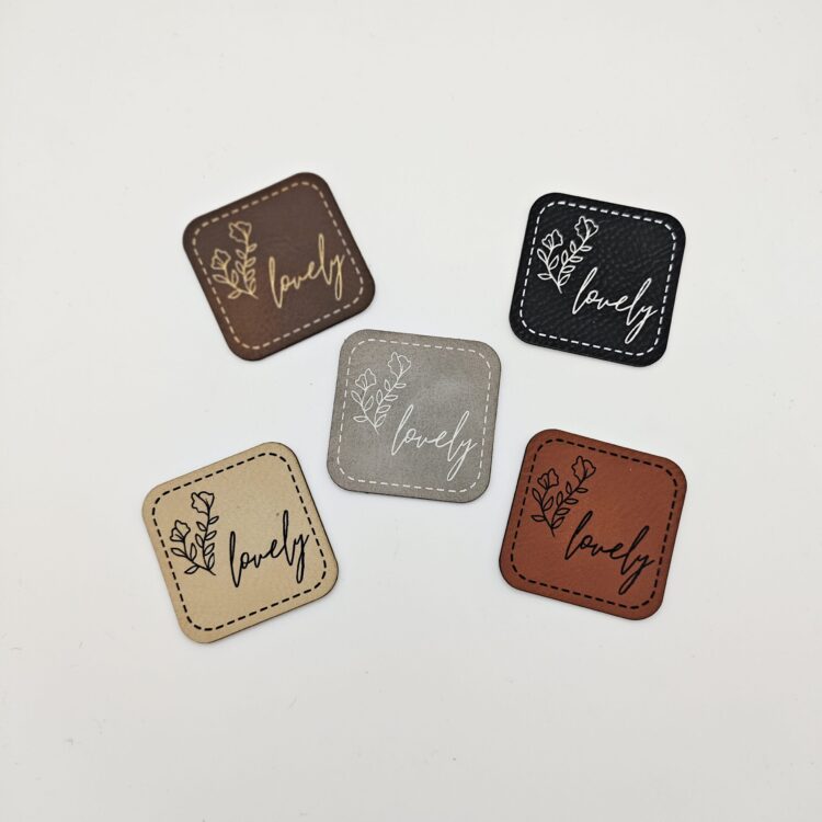 Kunstlederlabel "lovely"