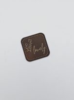 Kunstlederlabel „lovely“