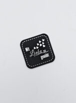 Kunstlederlabel „mit Liebe genäht“