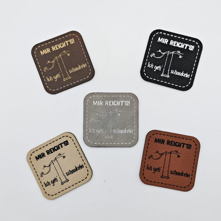 Kunstlederlabel "schaukeln"