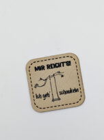 Kunstlederlabel „schaukeln“