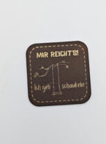Kunstlederlabel „schaukeln“