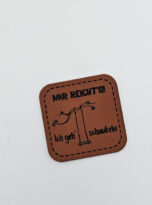 Kunstlederlabel „schaukeln“