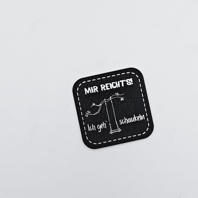 Kunstlederlabel "schaukeln"