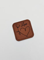 Kunstlederlabel „love“