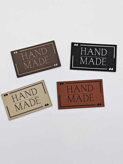 Kunstlederlabel "HANDMADE"