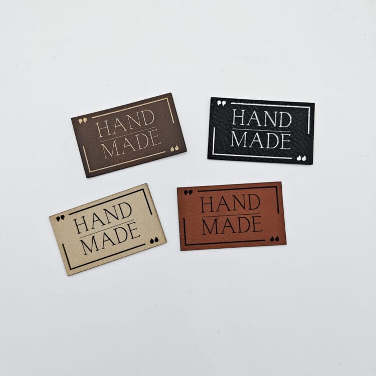 Kunstlederlabel "HANDMADE"