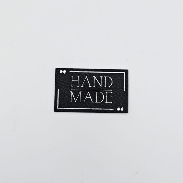 Kunstlederlabel "HANDMADE"