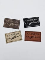 Kunstlederlabel „Ich atme ein…“