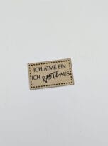 Kunstlederlabel „Ich atme ein…“