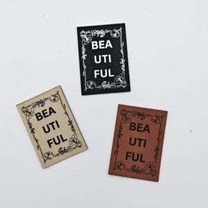 Kunstlederlabel "BEAUTIFUL"