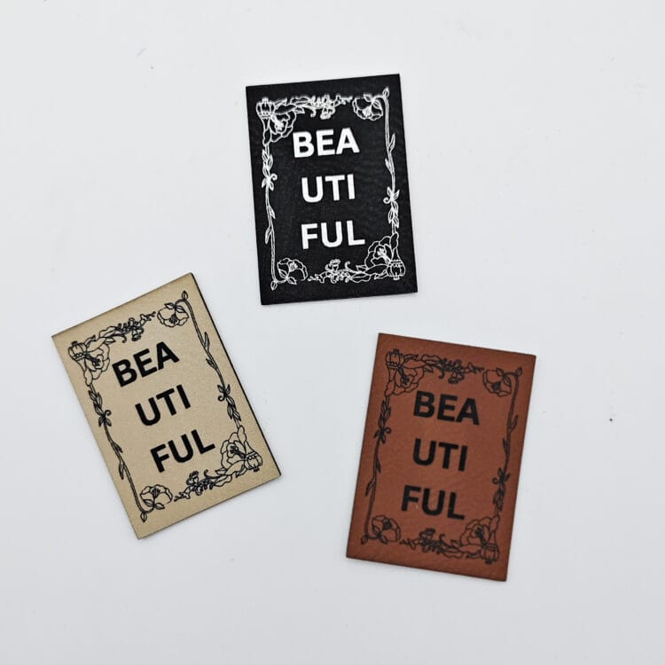 Kunstlederlabel "BEAUTIFUL"