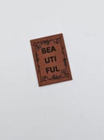 Kunstlederlabel „BEAUTIFUL“
