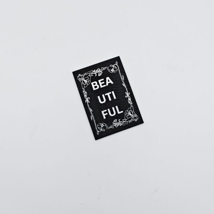Kunstlederlabel "BEAUTIFUL"